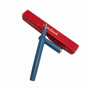 Vintage Canadian TO Esterbrook Blue Fountain pen 1551 Nib With Original Box